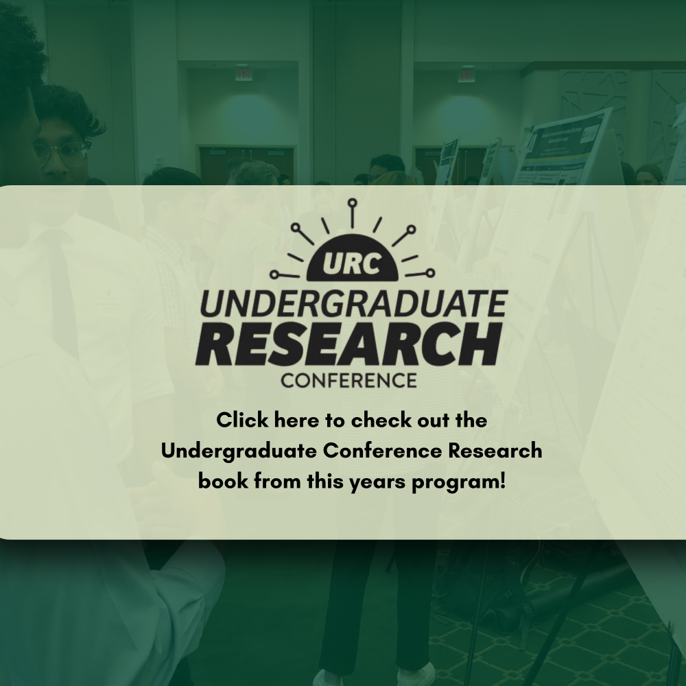 Click here to check out the Undergraduate Conference Research book from this years program!